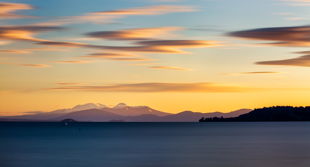 View from Lake Taupo